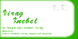 virag knebel business card